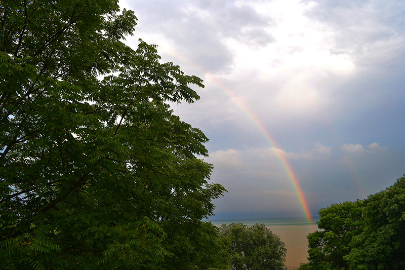 Rainbow over Lake Erie